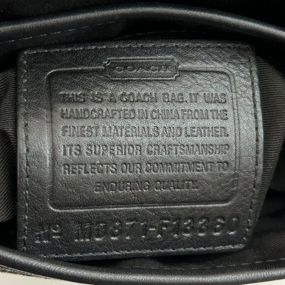 Coach F13360 leather on canvas handbag - Picture 6 of 6